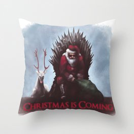 Christmas is Coming Throw Pillow