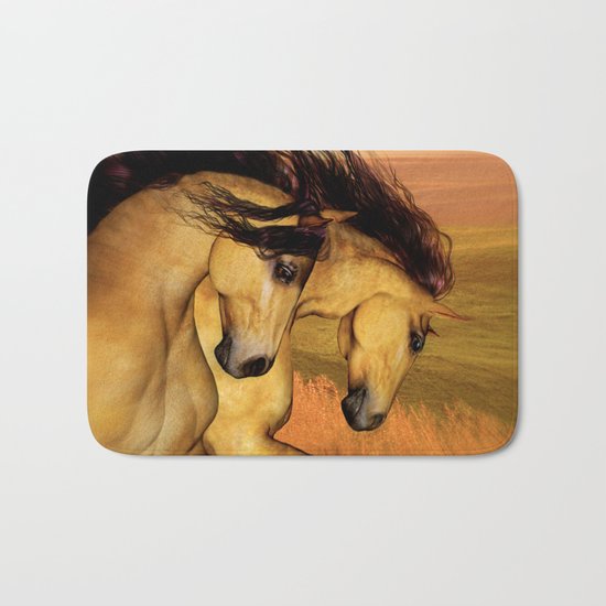 HORSES - The Buckskins Bath Mat
