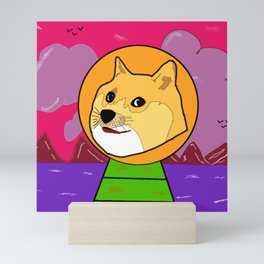 Shiba inu Dog - The King of Crypto World Mini Art Print