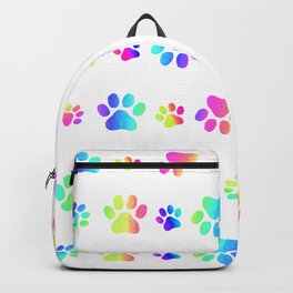 Color Puppy Paws Backpack