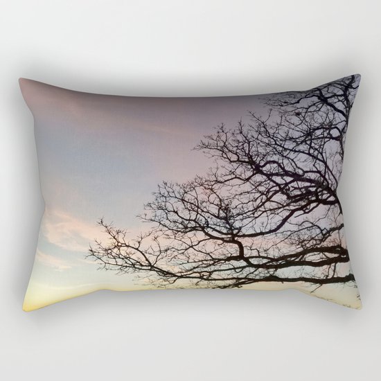Subtle savanna sunset - Pheasant Branch Conservancy Rectangular Pillow