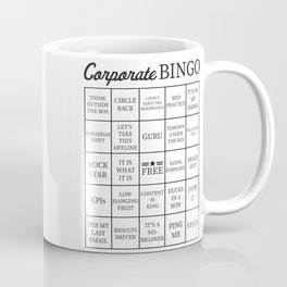 Corporate Jargon Buzzword Bingo Card Mug
