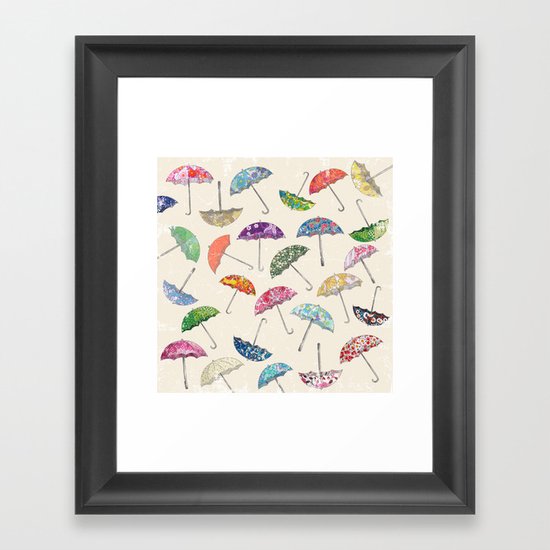Umbrella & umbrellas Framed Art Print