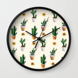 Cacti & Sunflowers Wall Clock