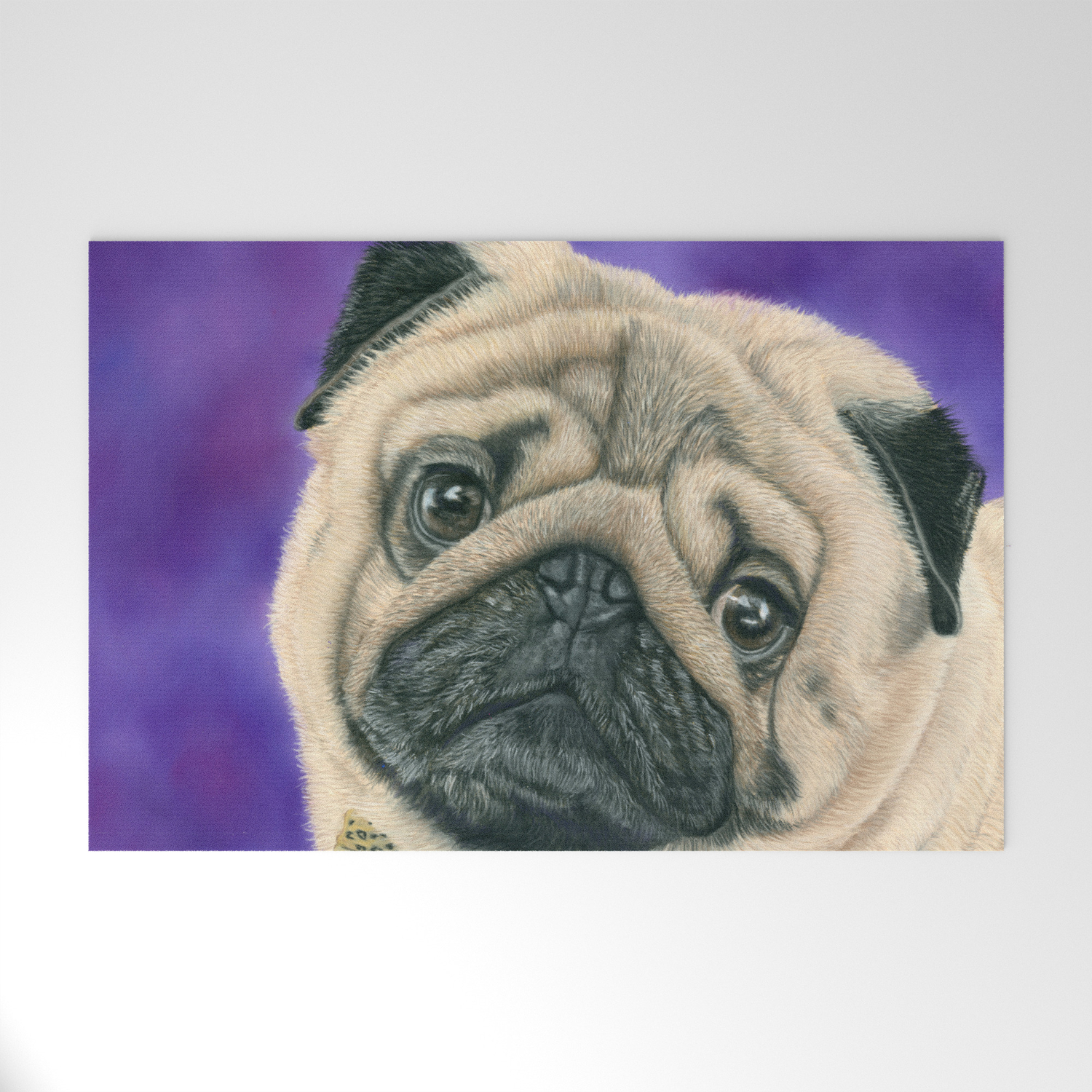 pug welcome mat