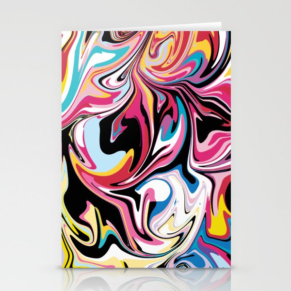 Abstract Painting 3 Stationery Cards