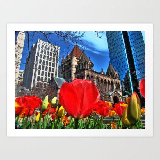 Boston in Bloom Art Print