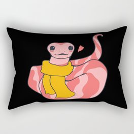Cute Snake Scarf Character Rectangular Pillow