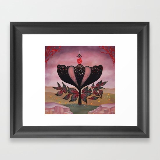 Pink Flower Framed Art Print