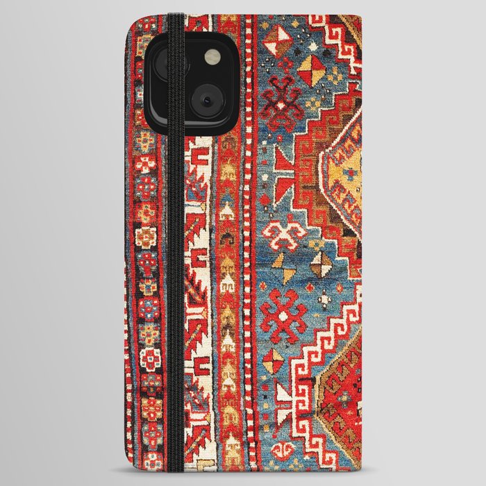 Kazak Southwest Caucasus Rug Print iPhone Wallet Case
