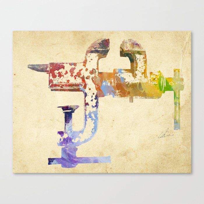 Industrial Clamp Canvas Print