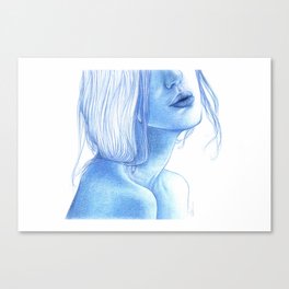 Blue skin Canvas Print