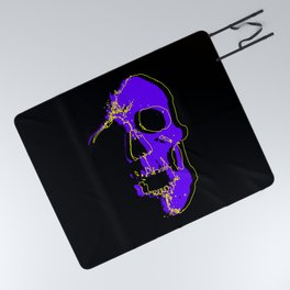 Skull - Purple Picnic Blanket