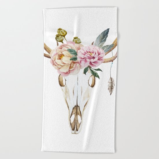 Animal Skull 09 Beach Towel