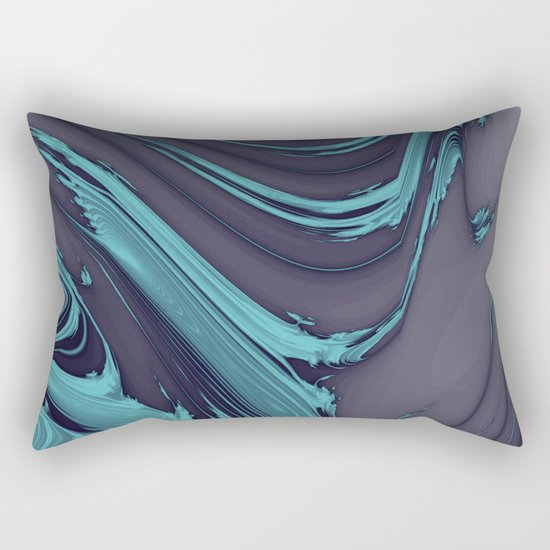 The Blues Abstract Rectangular Pillow
