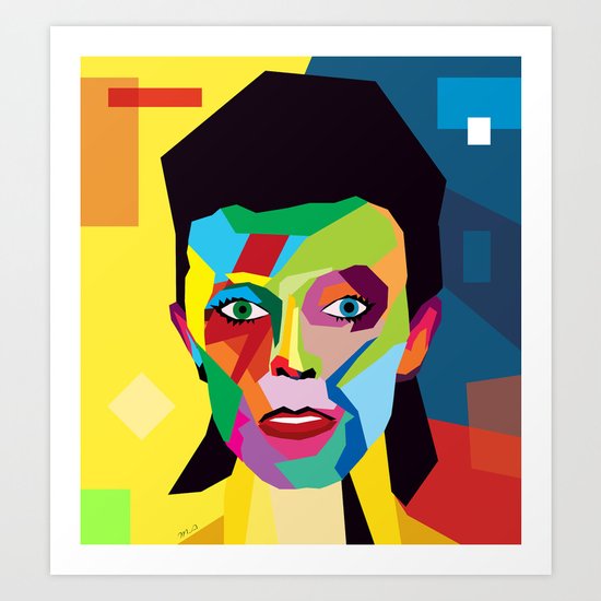 bowie Art Print