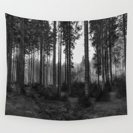 Black and White Forest 2 Wall Tapestry