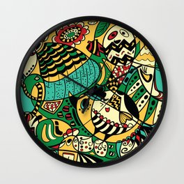 Rooster - 12 Animal Signs Wall Clock