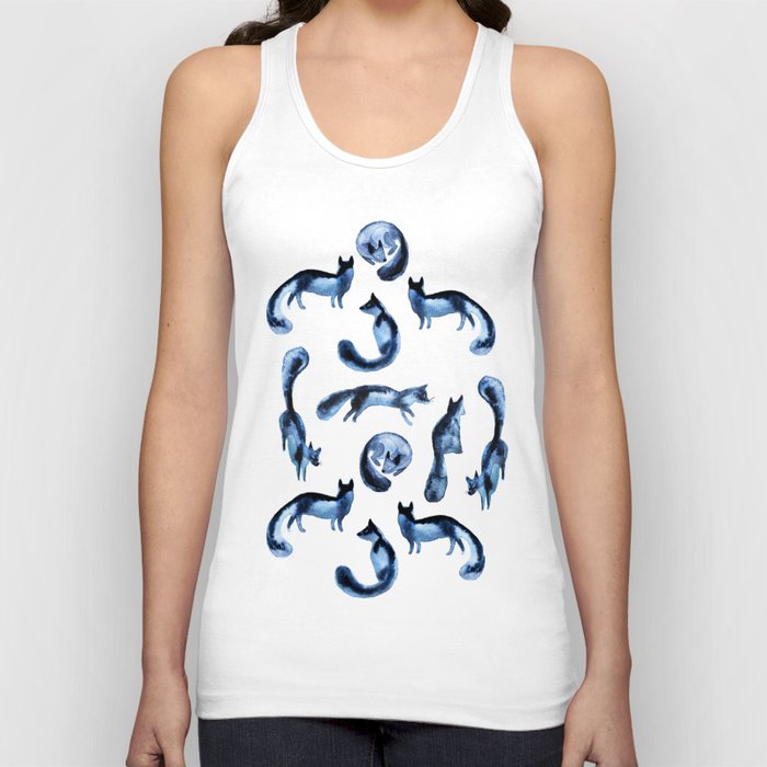 A pack of silver foxes. Tank Top