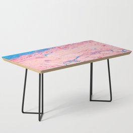 Pink marble art Coffee Table