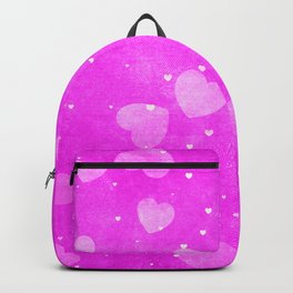 Neon Hot Pink Hearts Pattern Backpack | Luxurypinkhearts, Artsypinkhearts, Pinkvalentines, Artsygifts, Dec02, Pinkhearts, Chicpinkhearts, Valentinesday, Romanticvalentines, Hotpinkhearts 