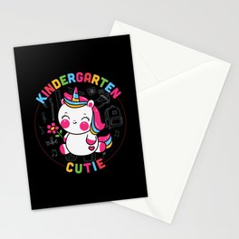 Kindergarten Cutie Unicorn Stationery Card