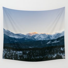 Rocky Mountain National Park Wall Tapestry | Snow, Colorado, National, Tree, Park, Pano, Pinetree, Mountainsunset, Rockymountain, Sunset 