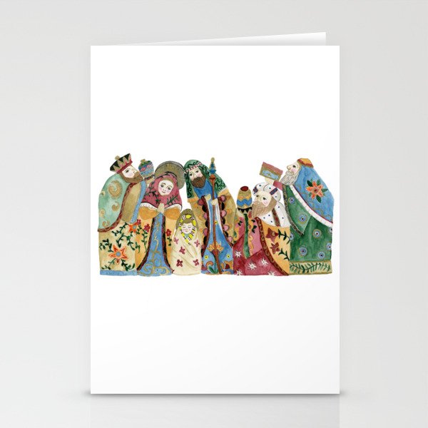 Nesting Nativity Watercolor Stationery Cards