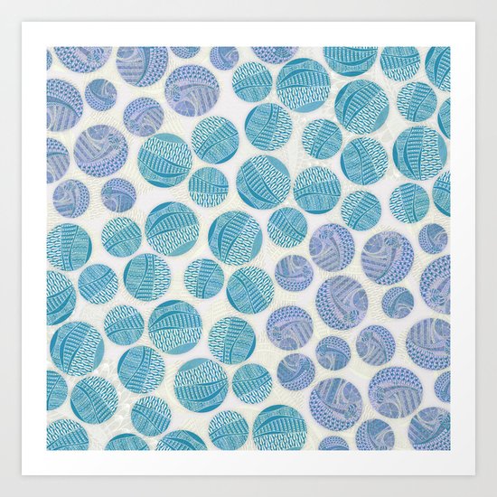Zentangle Circles Art Print