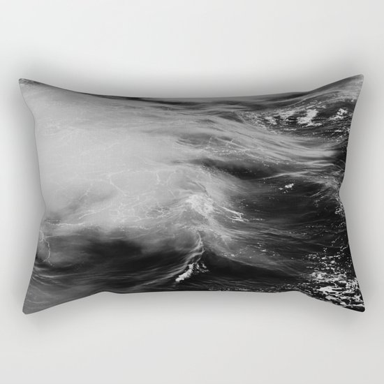 WAVES B&W Rectangular Pillow
