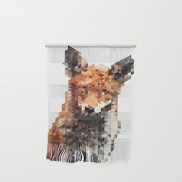Low Poly Fox Design Wall Hanging