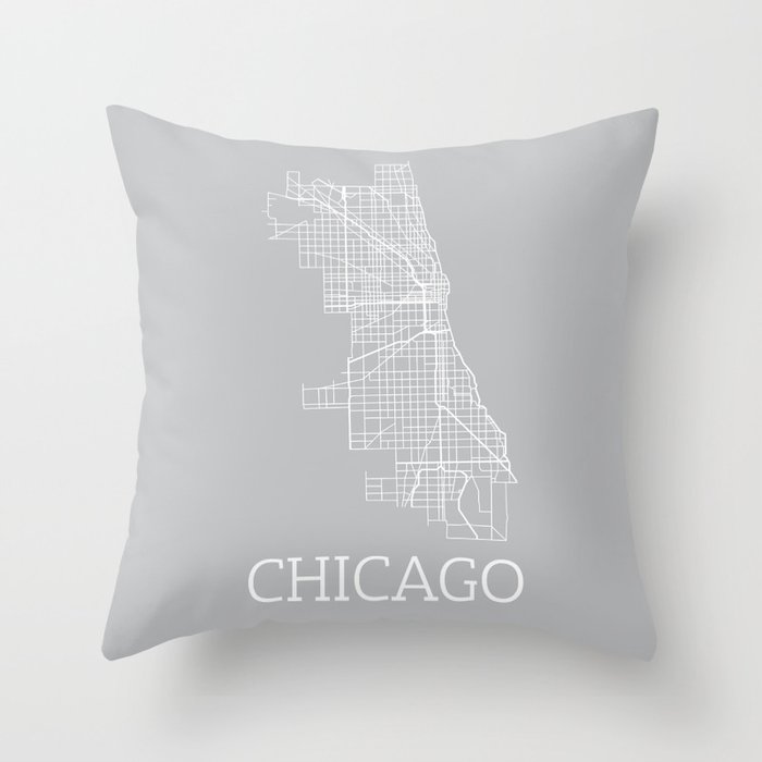 Chicago Throw Pillow