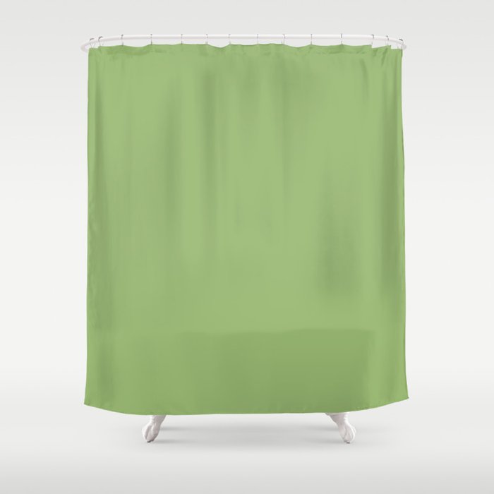 Simply Olive Green Shower Curtain