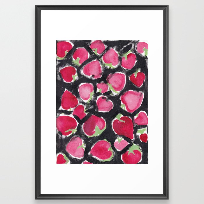 Strawberry Field Framed Art Print