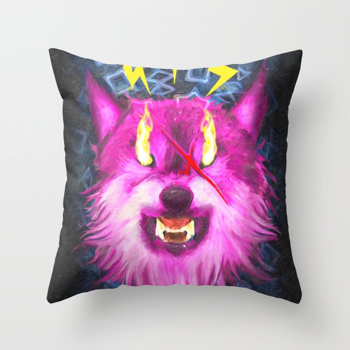 Eye Of The Wolf Throw Pillow