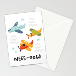 Airplanes neee oow Stationery Card