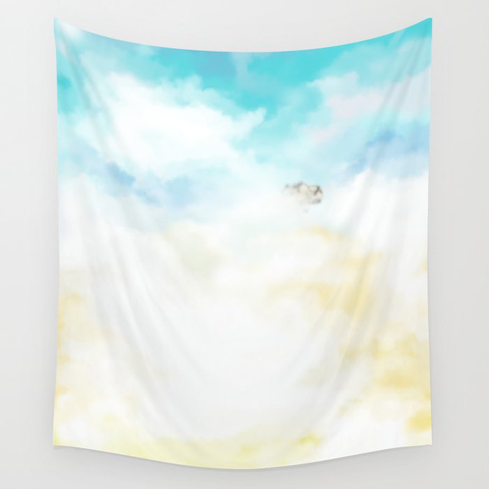 Flight of the Bison Wall Tapestry