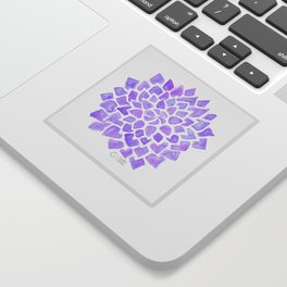 Dahlia Burst Purple Sticker