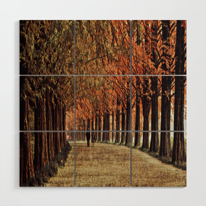 Beautiful autumn scenery Wood Wall Art