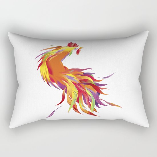 Red Rooster Rectangular Pillow