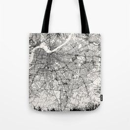 Louisville - Vintage City Map Tote Bag