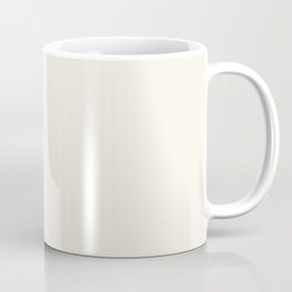 Neutral Off White Cream Solid Color Parable to Betsy's Linen White 7005-16 by Valspar Coffee Mug