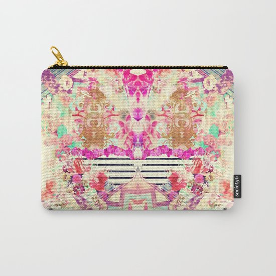 Flowers Mix Vintage Patchwork Carry-All Pouch