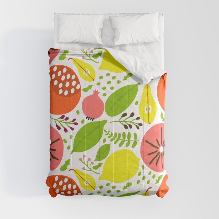 Fruit summer colorful pattern Comforter