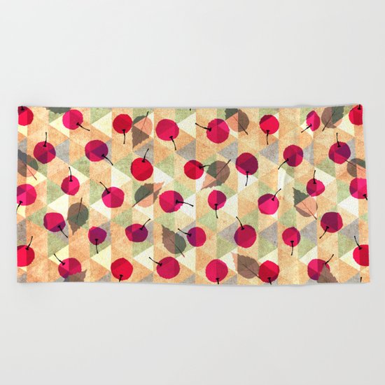 Sweet Cherries Beach Towel