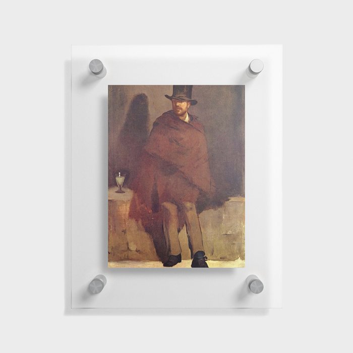 The Absinthe Drinker - Édouard Manet  Floating Acrylic Print