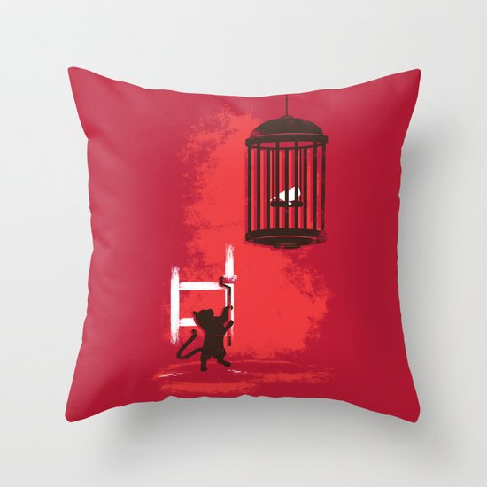 paint my way up Throw Pillow