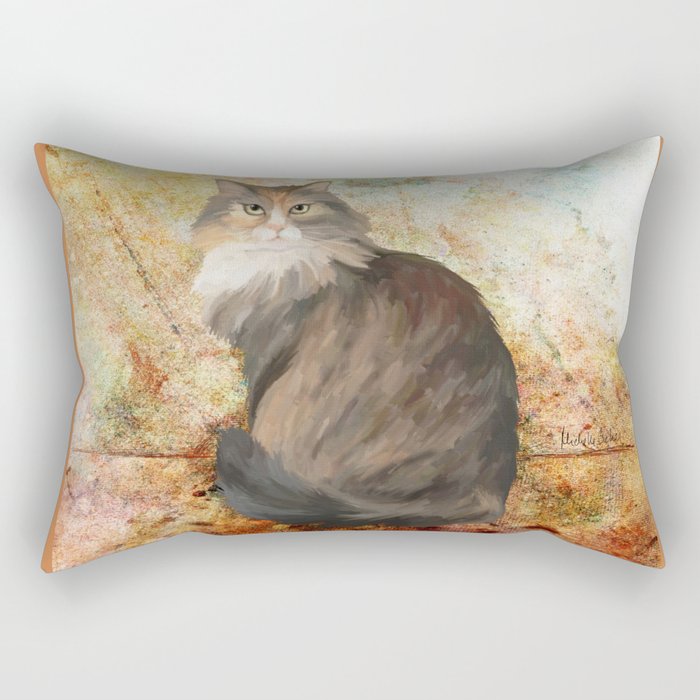 Maine coon cat Rectangular Pillow