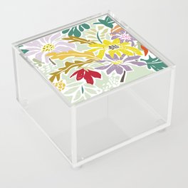 cosmopolitan flowers sage Acrylic Box