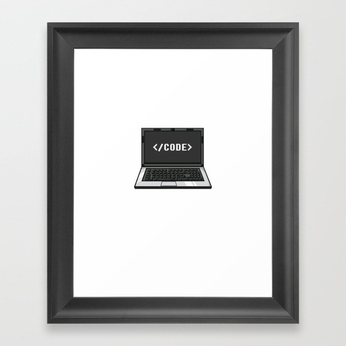 Coding Programmer Gift Medical Computer Developer Framed Art Print